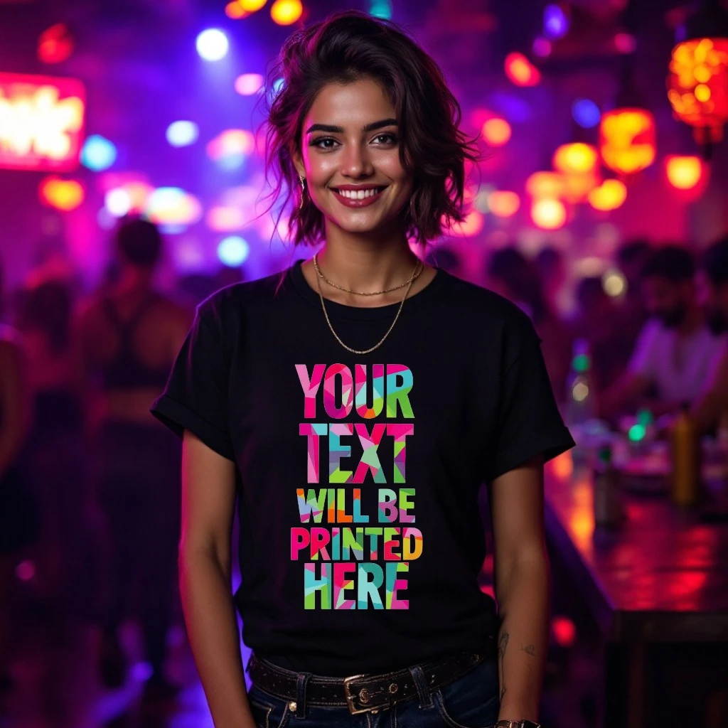 Custom Women's T-Shirt – Upload Your Own Text or Image | Personalized Print Tee | 100% Cotton, 180 GSM (S to XXL)